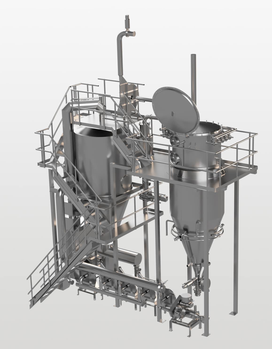 Sistema de secador por pulverización piloto de etapas múltiples Parvus™